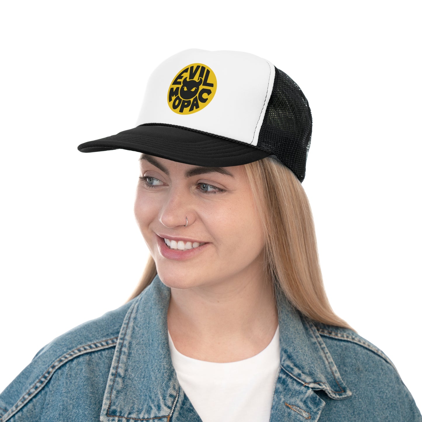 Evil MoPac Trucker Cap, Design #1