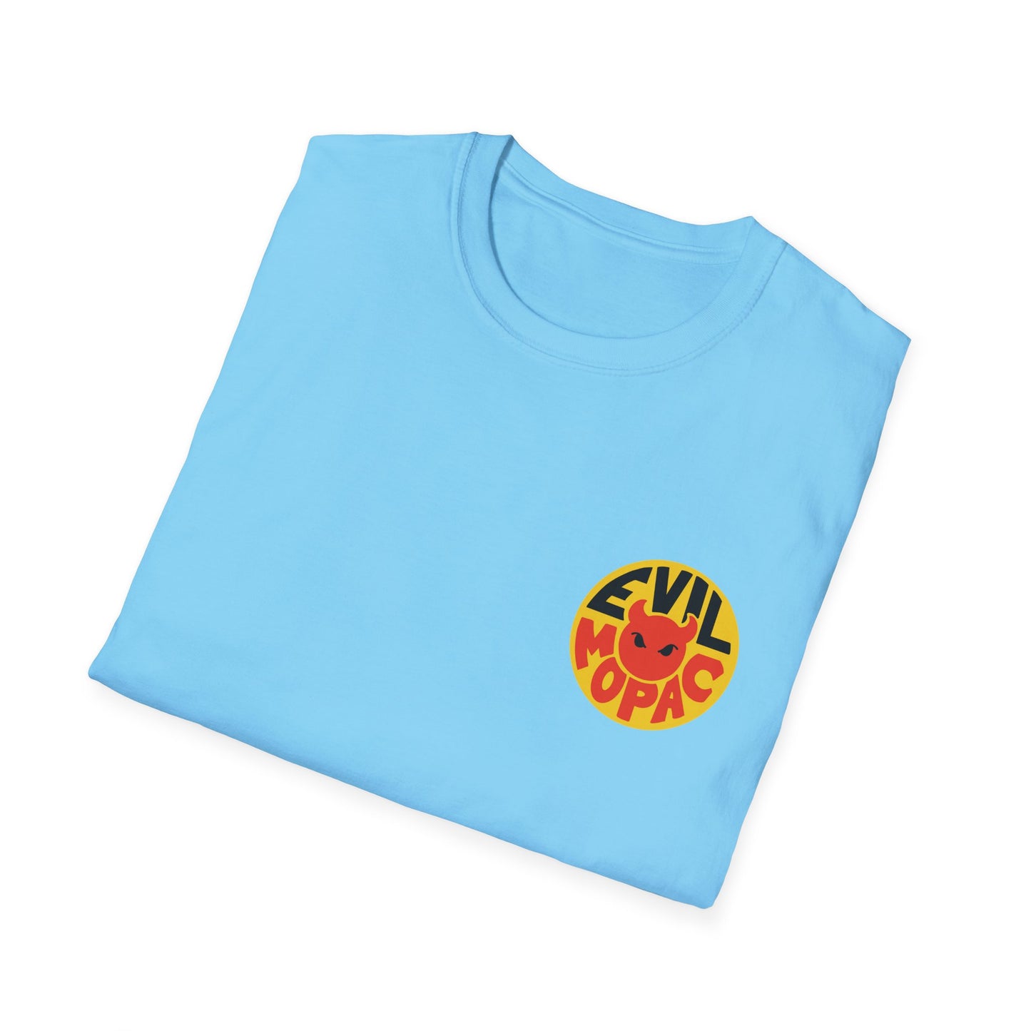 Evil MoPac Unisex Softstyle T-Shirt, Design #2