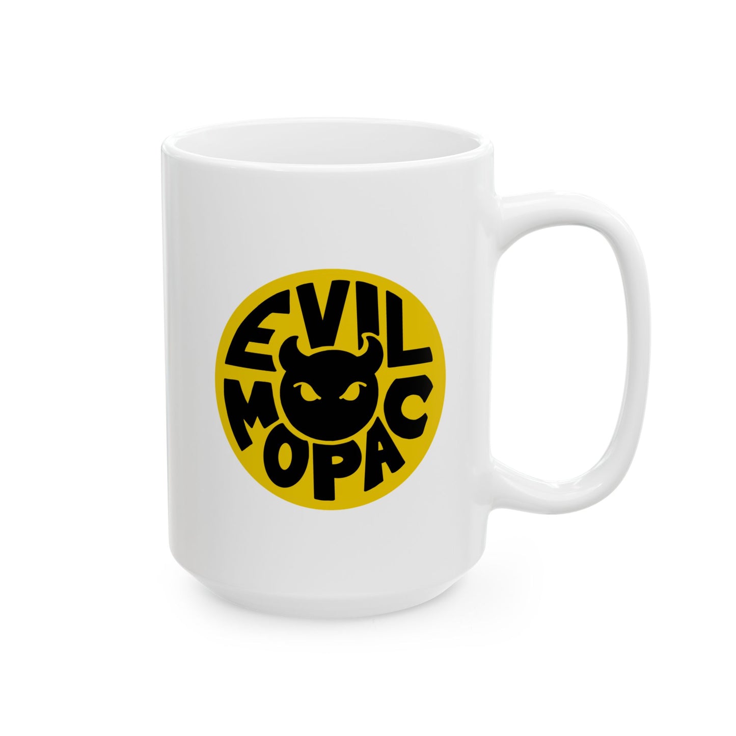 Evil MoPac Ceramic Mug, (11oz, 15oz), Design #1