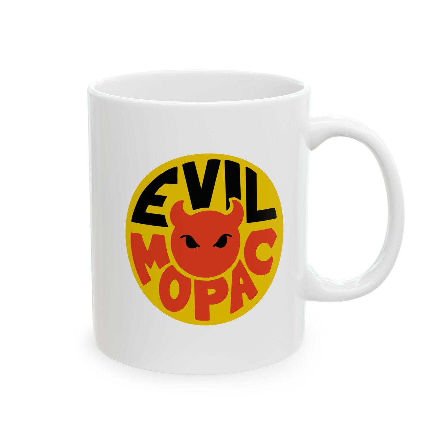 Evil MoPac Ceramic Mug, (11oz, 15oz), Design #2