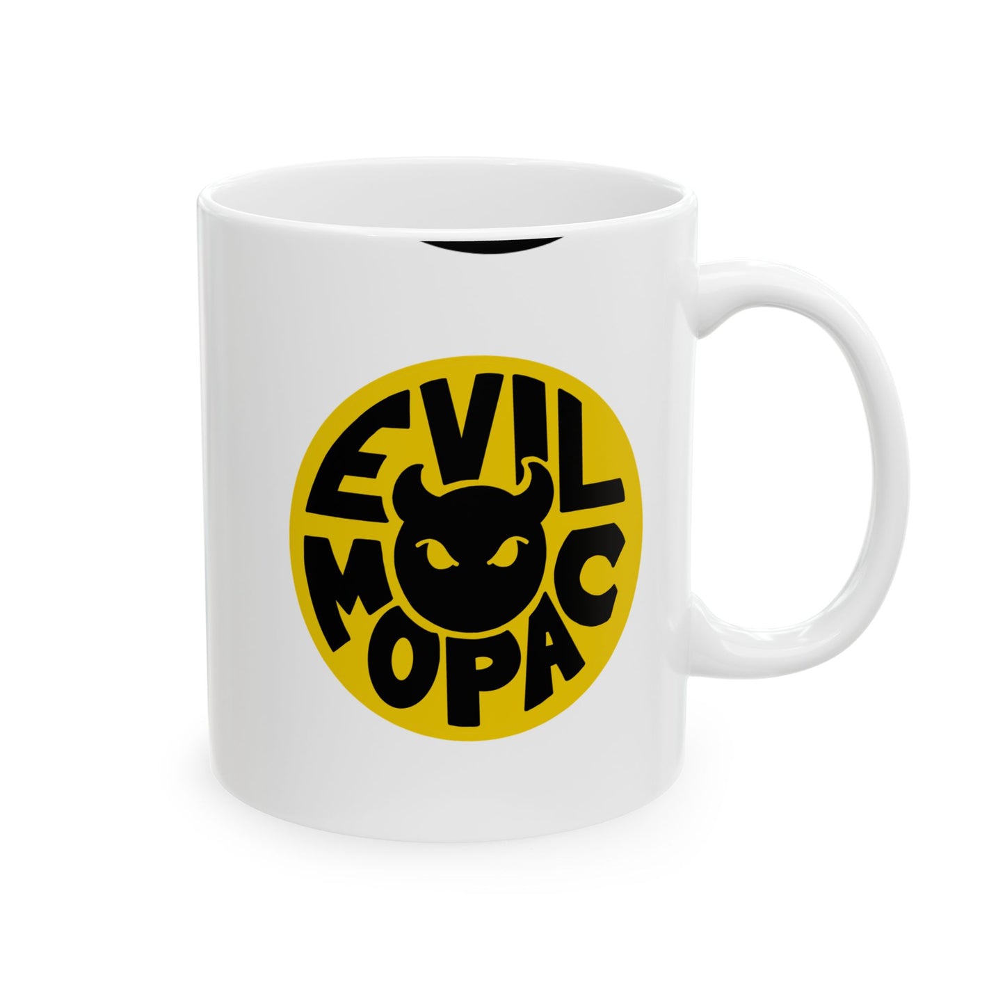 Evil MoPac Ceramic Mug, (11oz, 15oz), Design #1