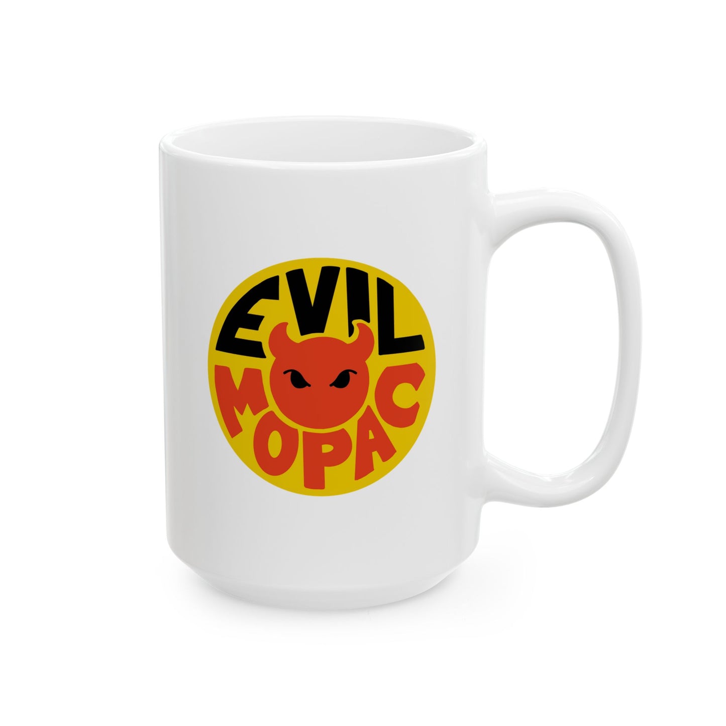Evil MoPac Ceramic Mug, (11oz, 15oz), Design #2