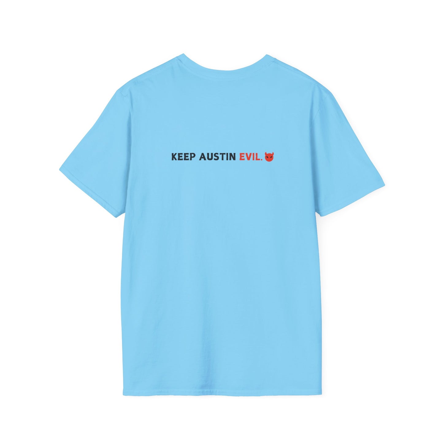 Evil MoPac Unisex Softstyle T-Shirt, Design #3