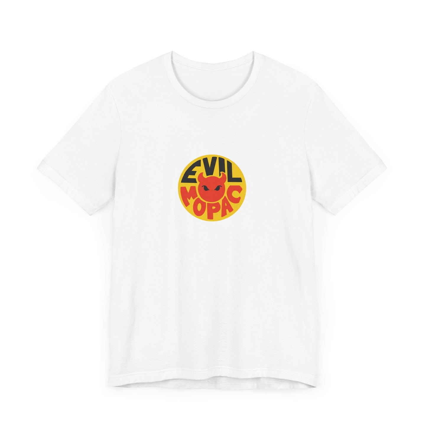 Evil MoPac Unisex Jersey Short Sleeve T-Shirt, Design #2