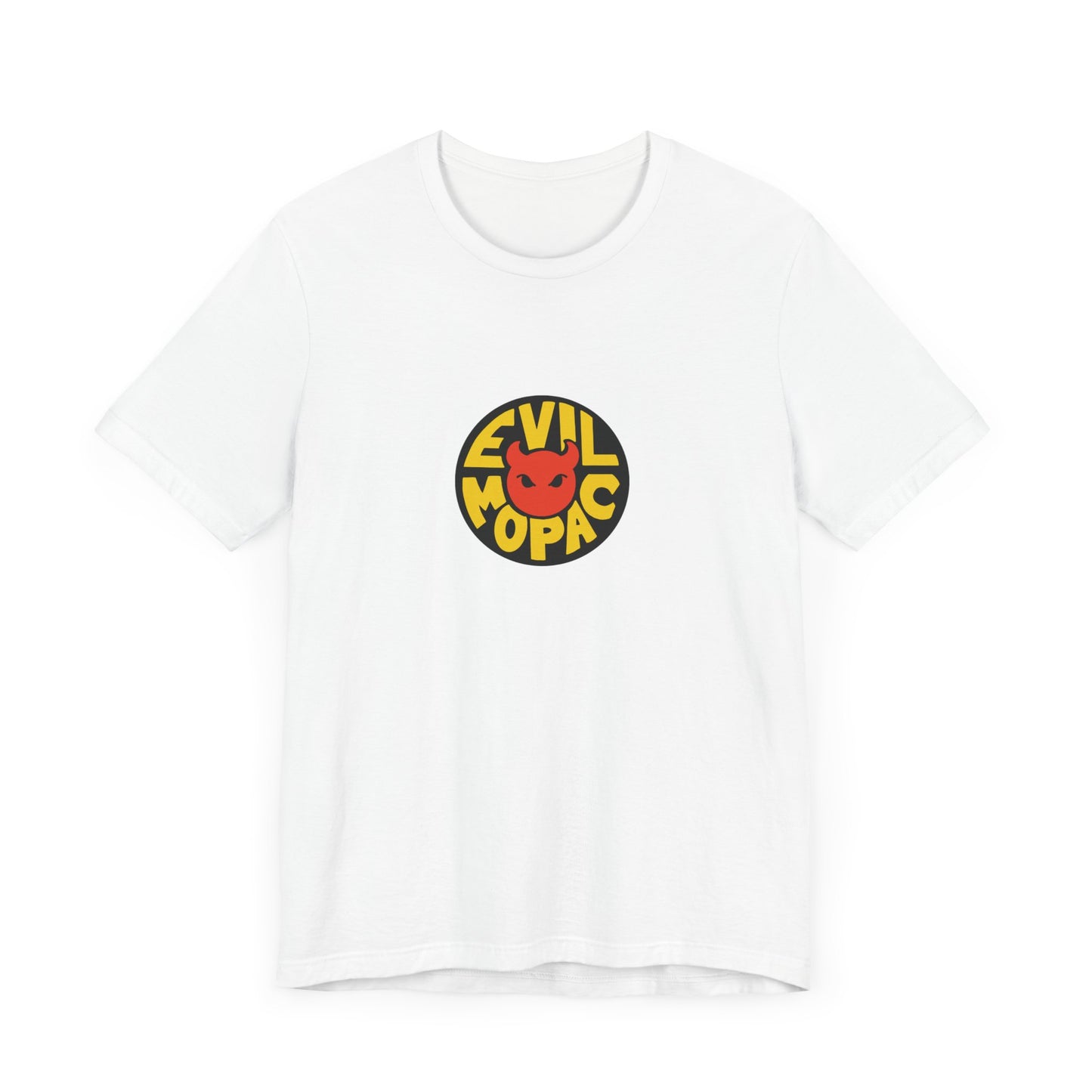 Evil MoPac Unisex Jersey Short Sleeve T-Shirt, Design #3