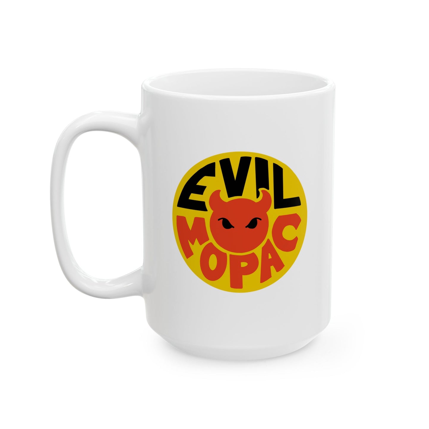 Evil MoPac Ceramic Mug, (11oz, 15oz), Design #2