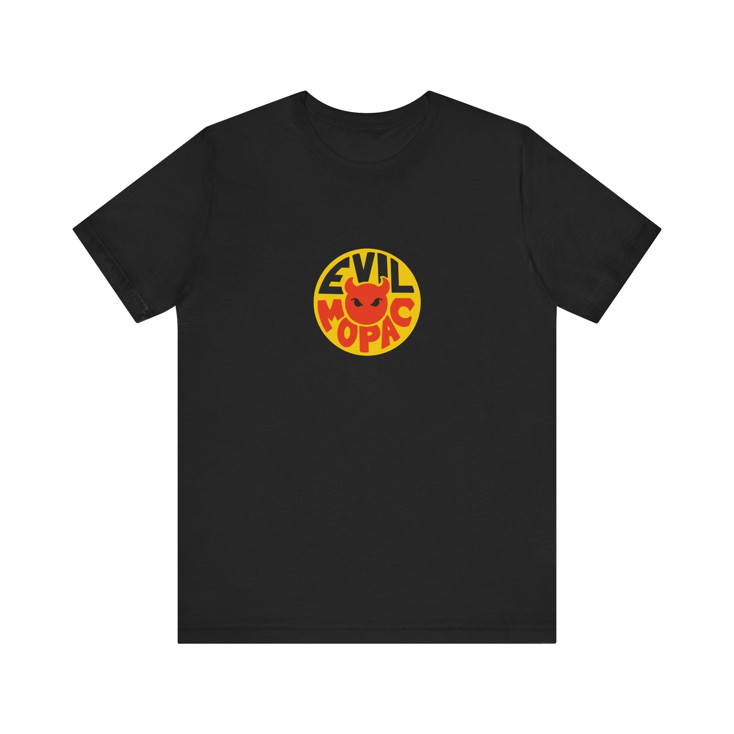 Evil MoPac Unisex Jersey Short Sleeve T-Shirt, Design #2