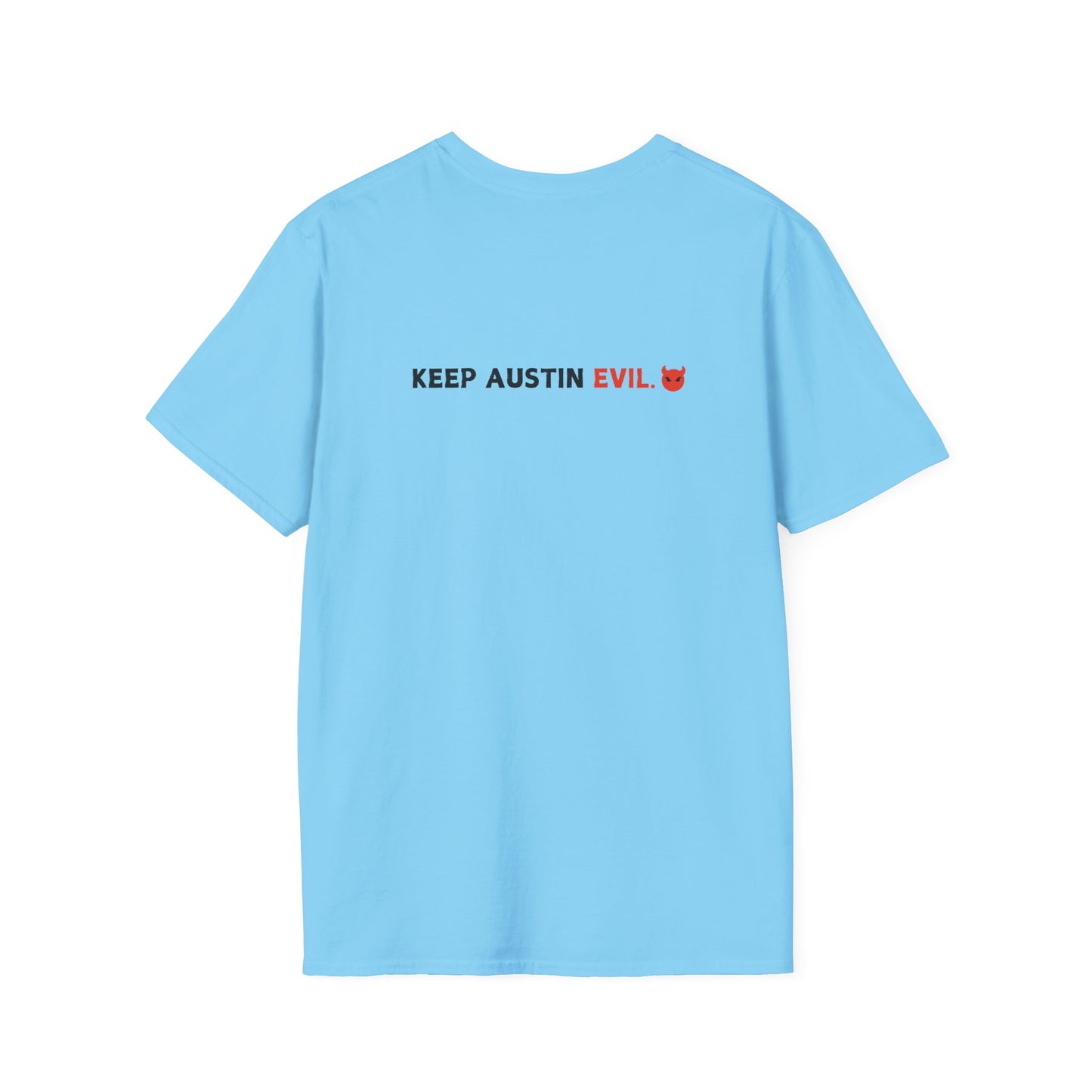Evil MoPac Unisex Softstyle T-Shirt, Design #2
