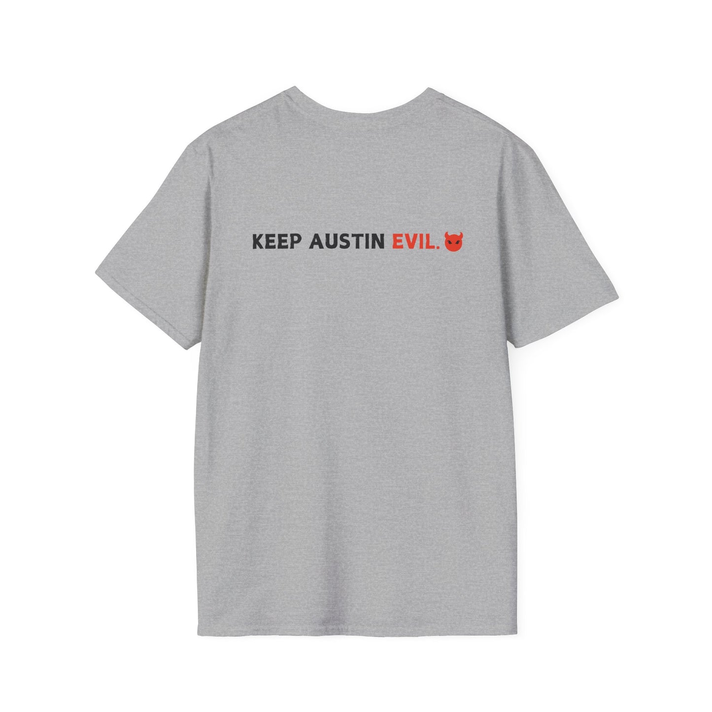 Evil MoPac Unisex Softstyle T-Shirt, Design #3