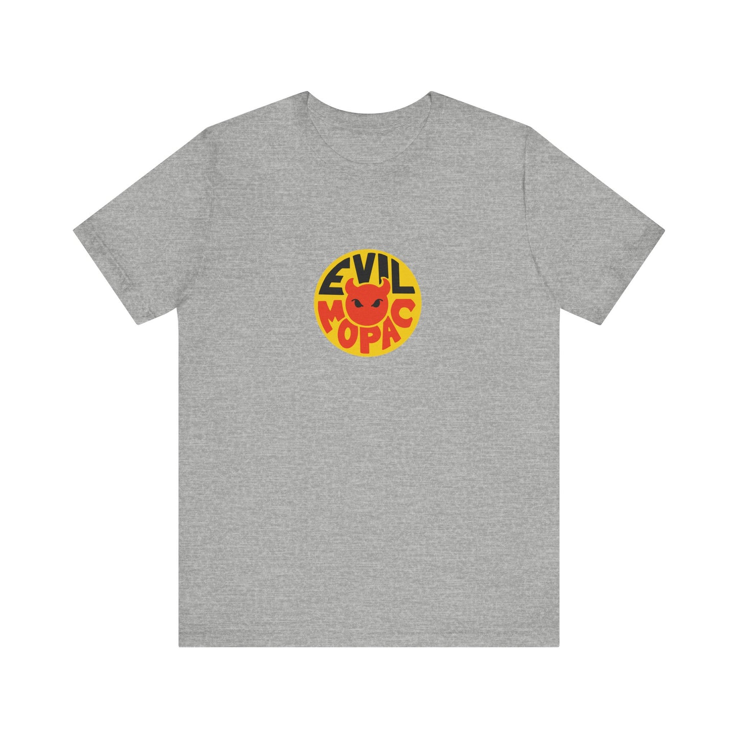 Evil MoPac Unisex Jersey Short Sleeve T-Shirt, Design #2