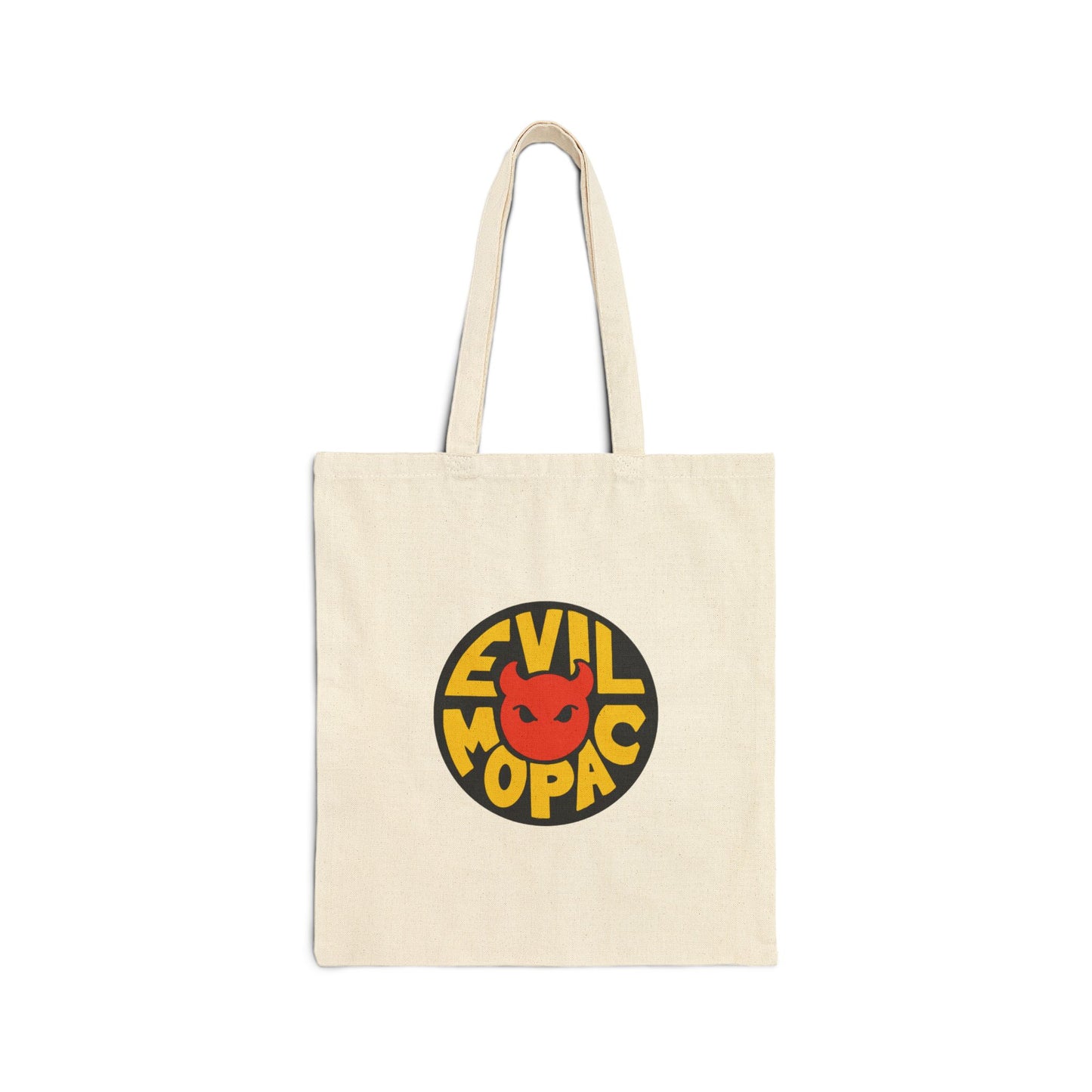 Evil MoPac Cotton Canvas Tote Bag