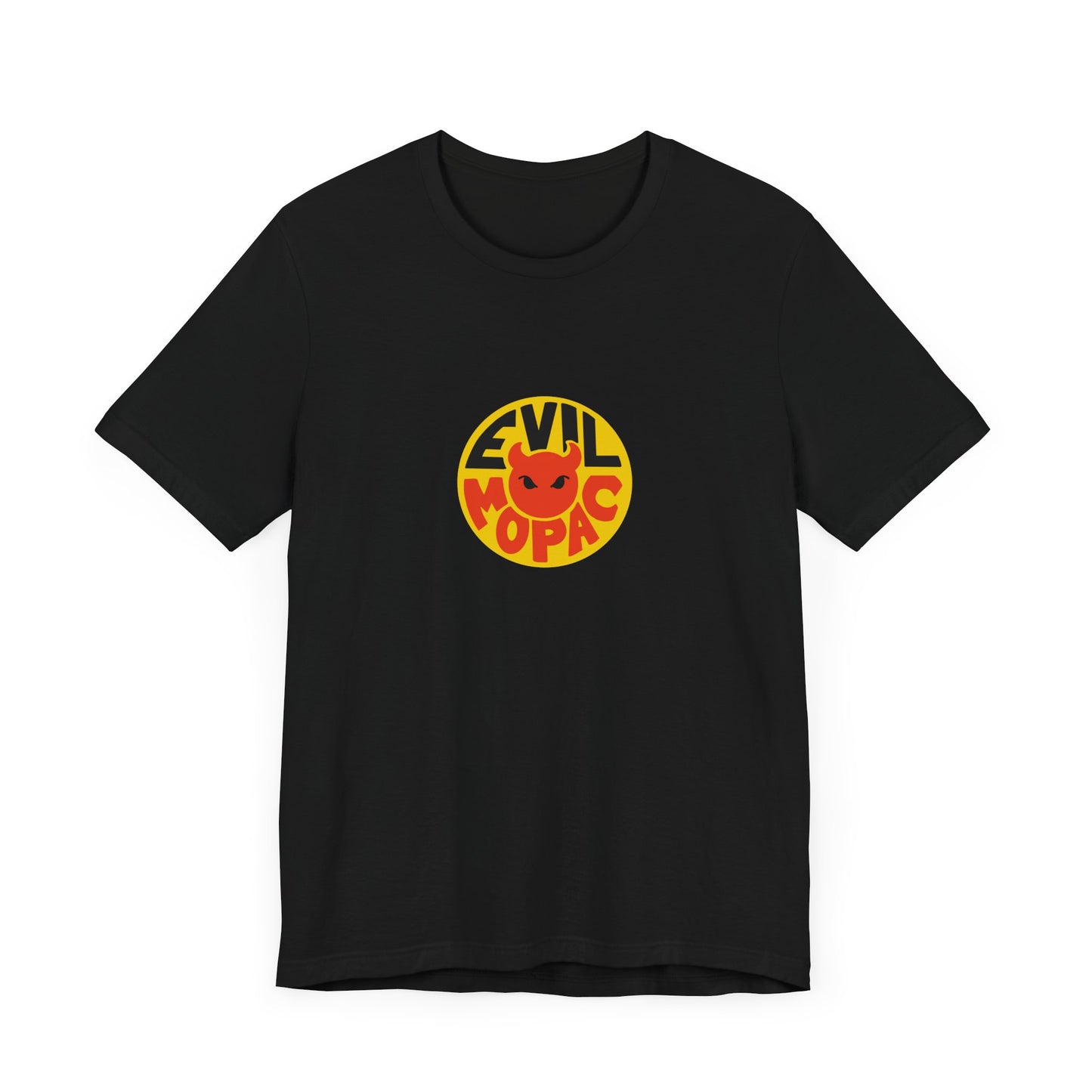 Evil MoPac Unisex Jersey Short Sleeve T-Shirt, Design #2