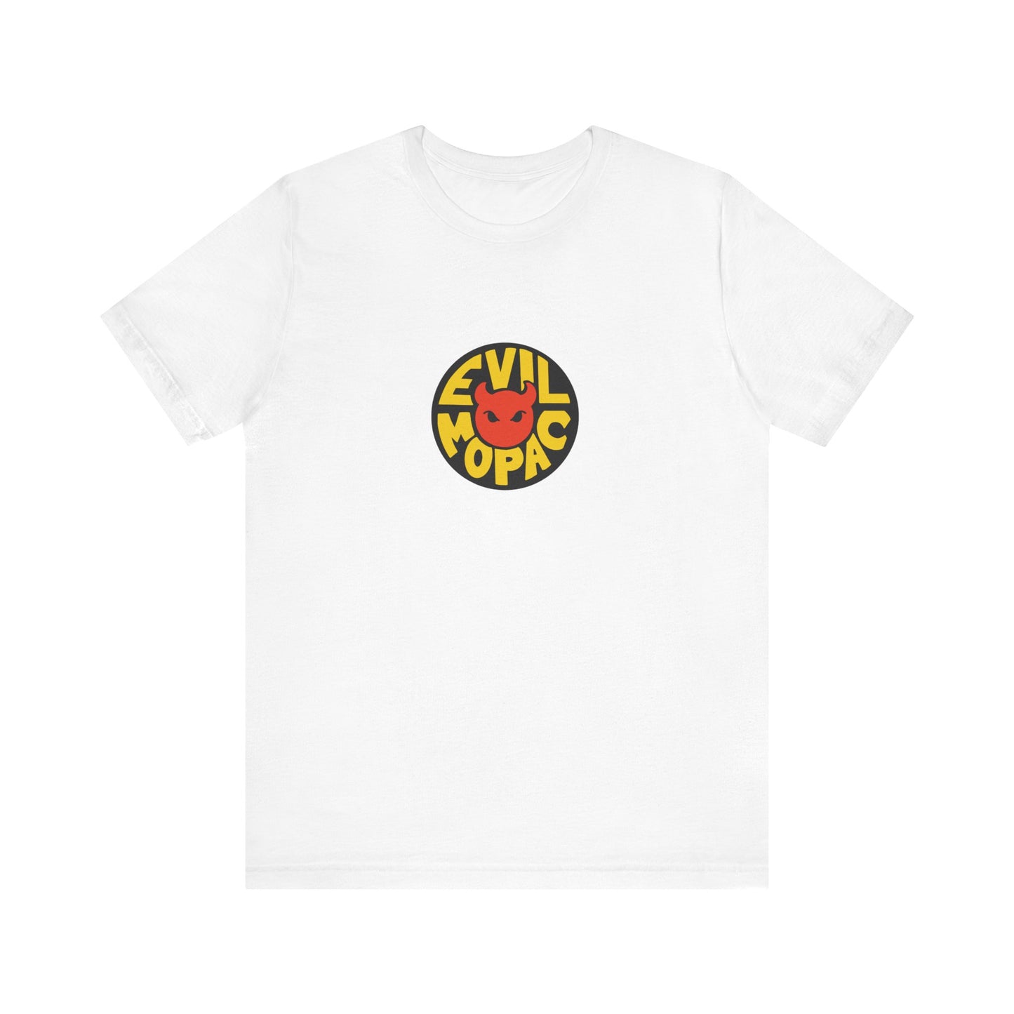 Evil MoPac Unisex Jersey Short Sleeve T-Shirt, Design #3