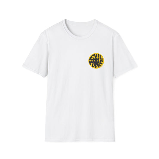 Evil MoPac Unisex Softstyle T-Shirt, Design #1