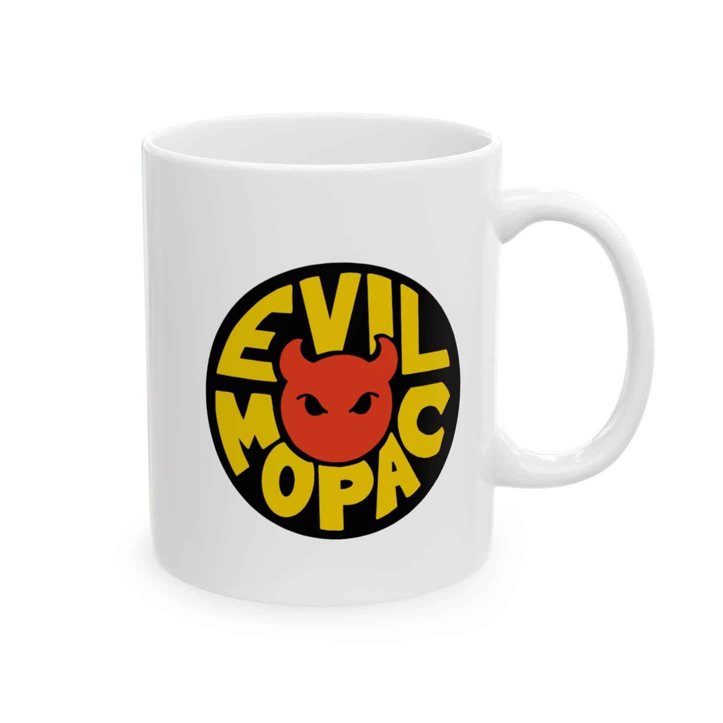 Evil MoPac Ceramic Mug, (11oz, 15oz), Design #3